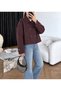 Buttoned Short Trench Coat - Plum