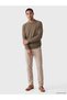Ozmarka New Season Khaki Polo Collar Men's Knitwear Sweater - 2