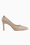 Mariana Beige Buckle Detailed Women's Heeled Shoes - 2