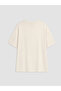 Özmarka New Season Ecru Crew Neck Printed Women's Pajama Top - 3