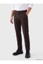 Vizyon New Season Brown Regular Fit Gabardine Men's Chino Trousers - 2