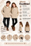 Girls Boys Hooded Plush Lamb Coat with Zipper Pockets Soft Jacket Ak101 - 2