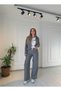 Anthracite Ribbed Detailed Trousers - 6