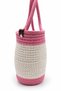 Women's Handmade Knitted Shoulder Bag with Lock, Large Volume Summer Beach Bag - 5