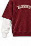 Blessed - Burgundy - Oversize Fit - Men's Sweatshirt - 4