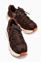 Raisa Genuine Leather Brown Suede Mesh Detailed Thick Sole Women's Sneaker - 5
