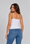 Women's 3-Pack Rope Strap Long Basic Undershirt Flexible Daily Underwear Top - 3