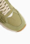 Wendy Genuine Leather Green Suede Mesh Detailed Lace-Up Women's Sneaker - 3