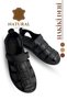 100% Genuine Leather Closed Toe Men's Sandals Syringe Black - 2