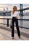 Women's Stone Detailed Wide Leg Pants - 7