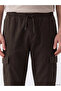 Vizyon New Season Brown Regular Fit Gabardine Men's Cargo Pants - 3