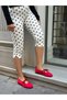 Red Suede (Soley) Lace Detail Women's Sports Shoes - 4