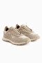 Selena Genuine Leather Beige Suede Detailed Retro Women's Sneaker - 4