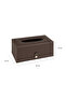 Premium Design Vegan Leather Tissue and Napkin Box Maxi Size Napkin Holder 24X13X10 Cm. Brown - 4