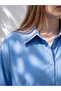 Ozmarka New Season Blue Plus Size 100% Cotton Women's Shirt Tunic - 2