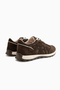 Wendy Genuine Leather Brown Suede Mesh Detailed Lace-Up Women's Sneaker - 5