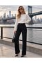 Women's Stone Detailed Wide Leg Pants - 5