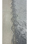 Isola Bella Non-Slip Base, Dowry Velvet Lace Detailed 2-Piece Super Luxury Oval Bath Mat Set - 7