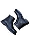 Jf-25992 Men's Genuine Leather and Fur Lined Double Zipper Casual Boots - 3