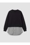 Two Mt Shop Quality Black Soft Touch Women's Sweatshirt Tunic - 5