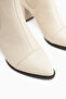 Carol Genuine Leather Beige Heeled Women's Boots - 5