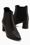 Carol Genuine Leather Black Heeled Women's Boots - 4