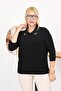 Polo Collar Stoned Cotton Mercerized Sweater - 2