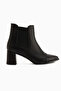 Carol Genuine Leather Black Heeled Women's Boots - 2