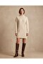 Women's Turtleneck Long Sleeve Plain Knitwear Tunic Dress