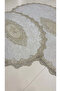 Isola Bella Non-Slip Base, Dowry Velvet Lace Detailed 2-Piece Super Luxury Oval Bath Mat Set - 2
