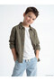 Özmarka New Season Khaki Boys' Basic Shirt - 2