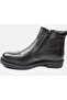 Jf-25992 Men's Genuine Leather and Fur Lined Double Zipper Casual Boots - 7