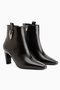 Gina Black Heeled Women's Boots - 3