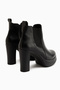 Mersa Black Platform Heeled Women's Boots - 5