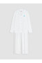 Vizyon New Season Blue Shirt Collar Girls' Pajama Set - 3