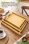 10 Pieces Bamboo Tray – Natural Bamboo Presentation Tray, Tray for Serving and Presenting, Serving Tray