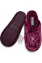 Softly Lined Women's Slippers with Embroidery Motifs, Closed Flat Sole, Stylish Model - 5