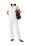 Tapered Cut Pocket Pants - White - 2