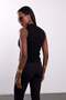 Black Buttoned Knitwear Vest - 5