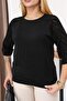 Embroidered Glitter Cotton Mercerized Sweater - 7