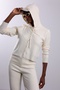 Cream Hooded Knitwear Set - 2