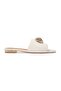 Flat Sole Sparkling Sandals - Light Beige