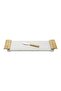 Palm Cheese Board and Sled, Marble & Gold Tone