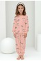 Girl's 100% Cotton Long-Sleeve Sleepwear Lounge Set