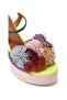 Pom Pom Tie 125 Platform Women's Wedge Heel Sandals - 2