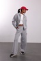Gray Hooded Tracksuit Set - 3