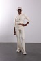 Cream Hooded Knitwear Set - 3