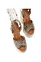 Chelsea Scarf 135 Luxury Design, Women's Platform Sandals - 5