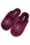Softly Lined Women's Slippers with Embroidery Motifs, Closed Flat Sole, Stylish Model - 4