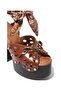 Butterfly 140 %100 Leather , Platform Heels for Women Sandals - 2